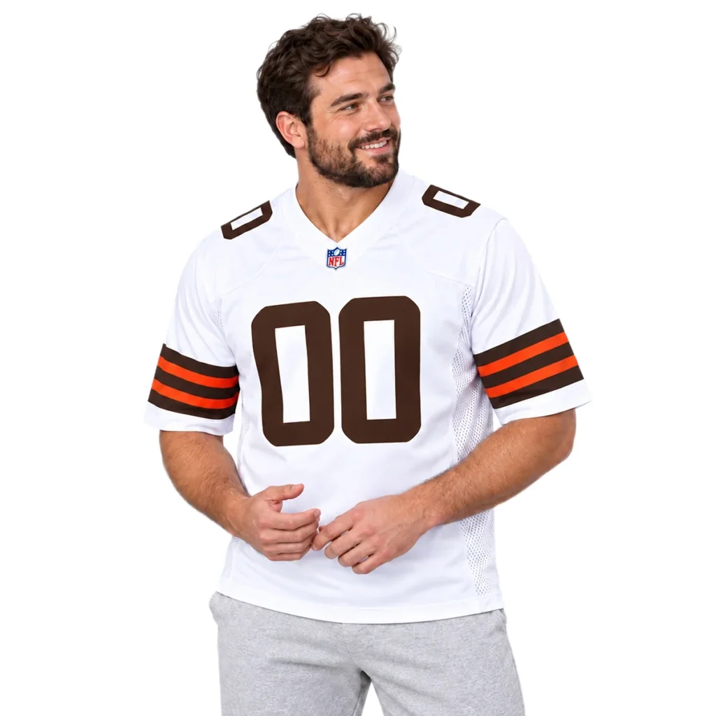 Cleveland Browns White Custom Jersey – Personalized Fan Edition
