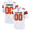 Cleveland Browns White Custom Jersey