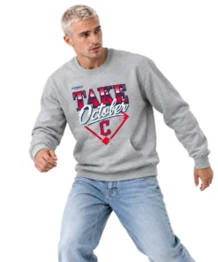 Cleveland Guardians Locker Room Champions Sweatshirt – model view