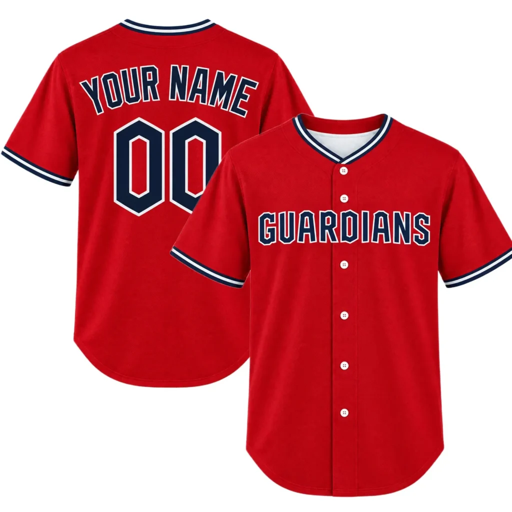 Cleveland Guardians Red Alternate Custom Jersey – Personalized Fan Edition