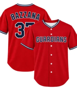 Cleveland Guardians Travis Bazzana Red Jersey