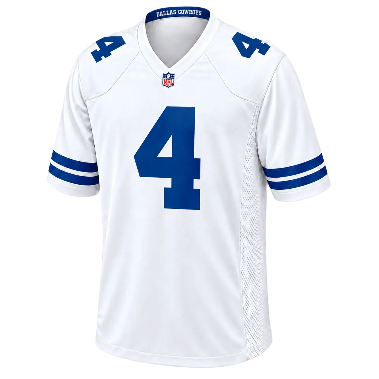 Dallas Cowboys Dak Prescott White Jersey – front view