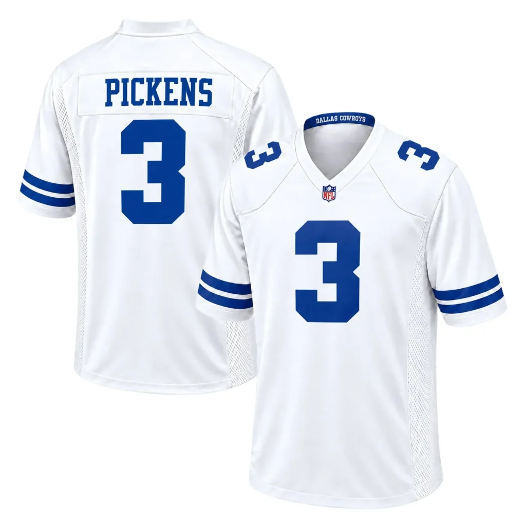 Dallas Cowboys George Pickens White Jersey – Custom Name & Number Edition