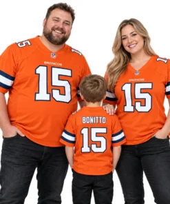 Denver Broncos Courtland Suttan Orange Jersey – family view