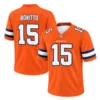 Denver Broncos Courtland Suttan Orange Jersey – front back view