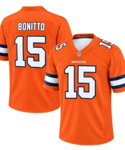 Denver Broncos Courtland Suttan Orange Jersey – front back view