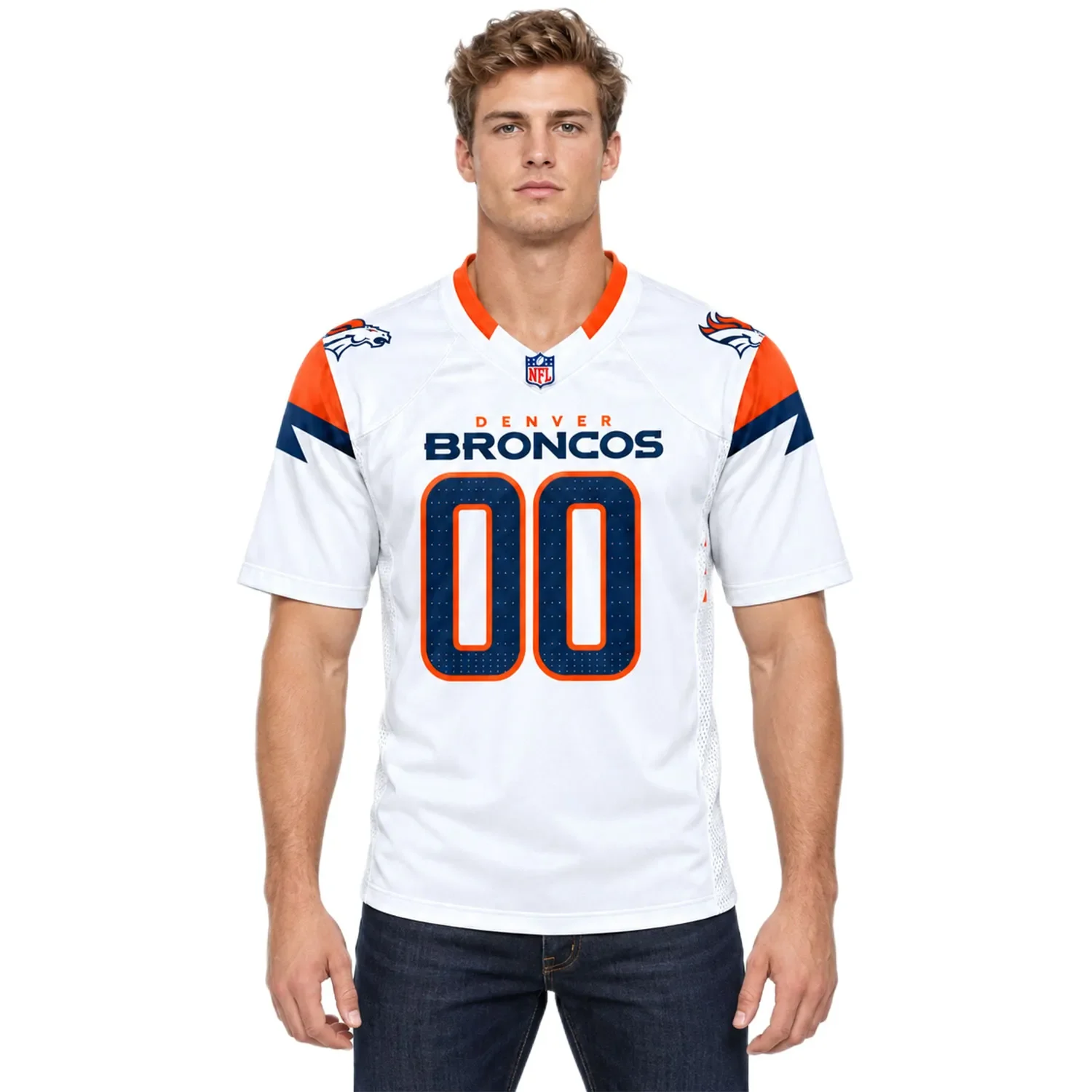 Denver Broncos Custom Jersey – model view