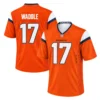 Denver Broncos Jaylen Waddle Orange Jersey – front back view