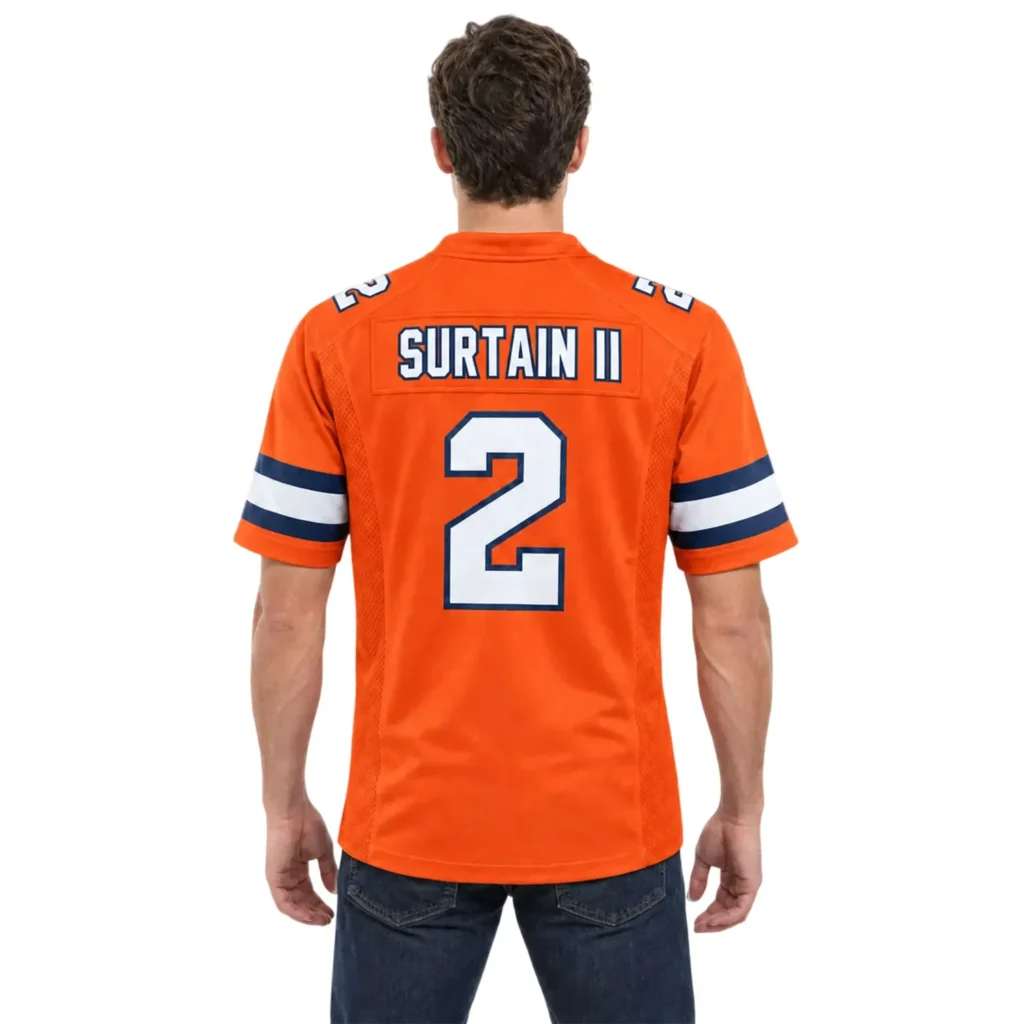 Denver Broncos Patrick Surtain II Orange Jersey – Personalized Fan Edition