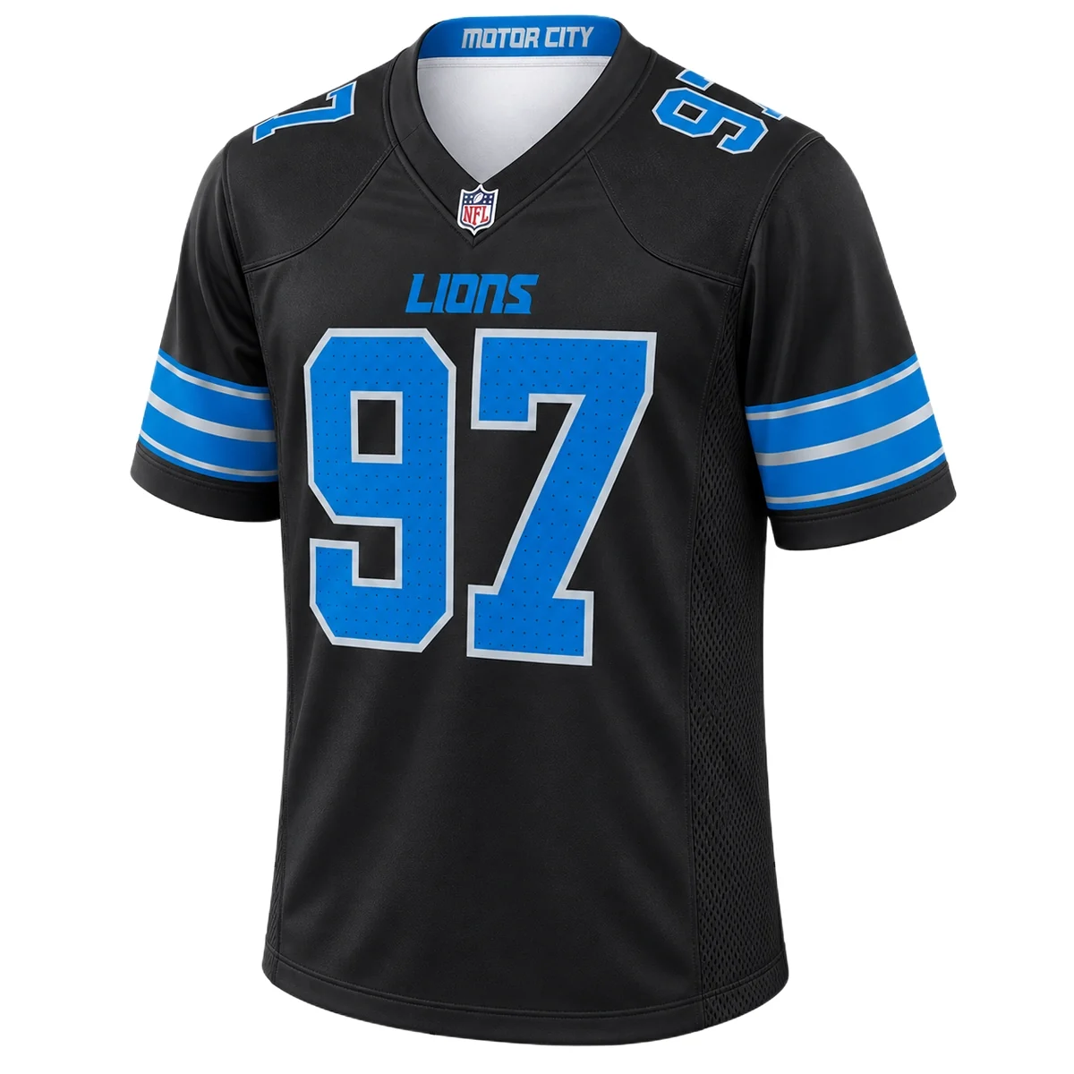 Detroit Lions Aidan Hutchinson Black Alternate Jersey – front view