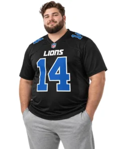 Detroit Lions Amon-Ra St. Brown Black Alternate Jersey – model front view