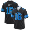 Detroit Lions Jared Goff Black Jersey