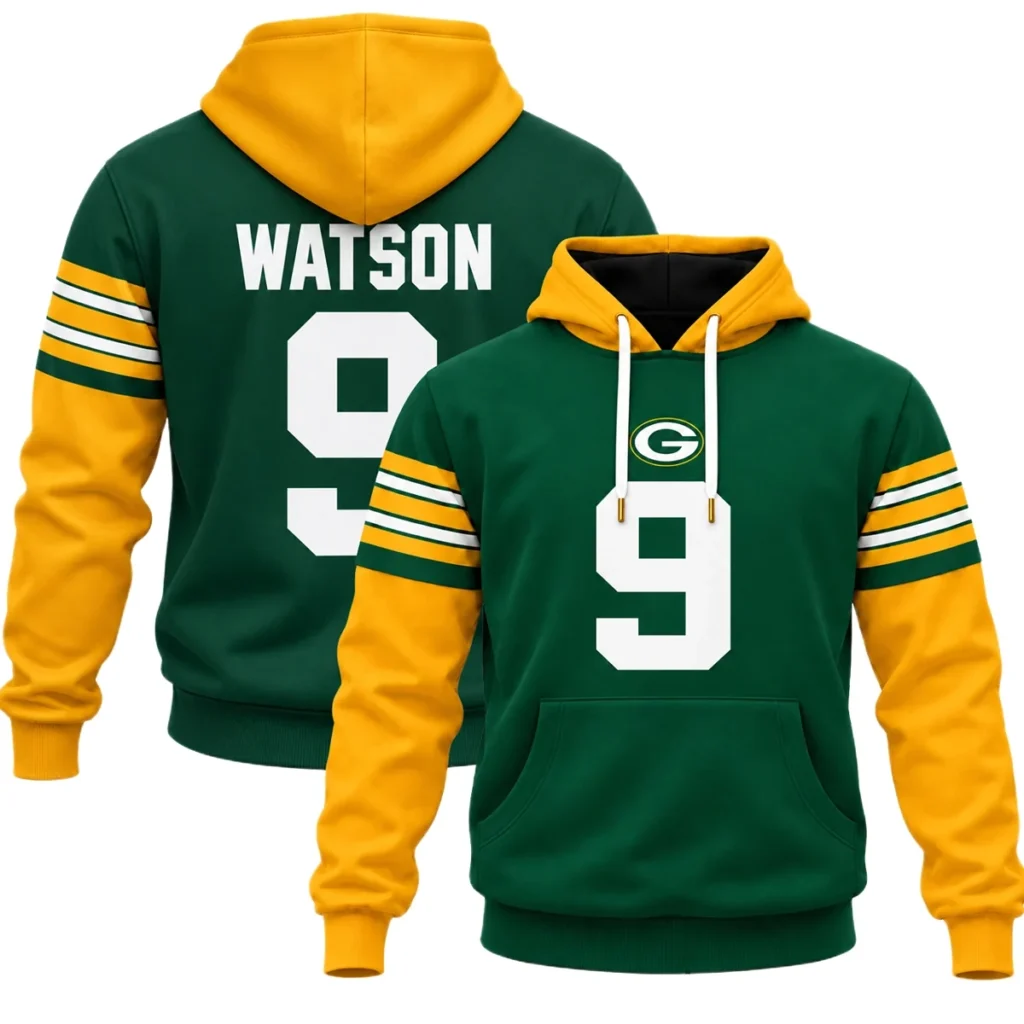 Green Bay Packers Christian Watson Green Hoodie – Warm-Up Fan Style