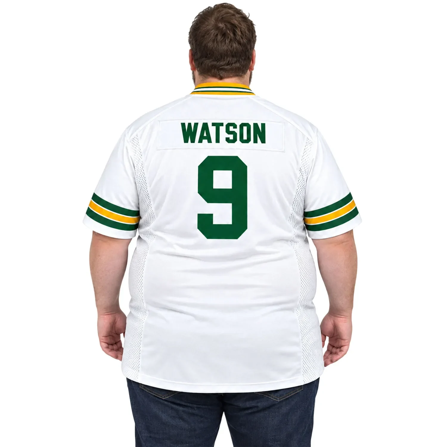 Green Bay Packers Christian Watson Green Jersey – model view