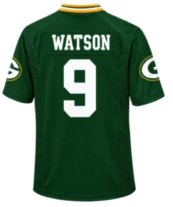 Green Bay Packers Christian Watson Green Jersey – back view