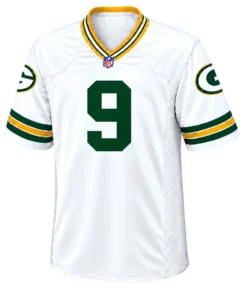 Green Bay Packers Christian Watson White Jersey – front view