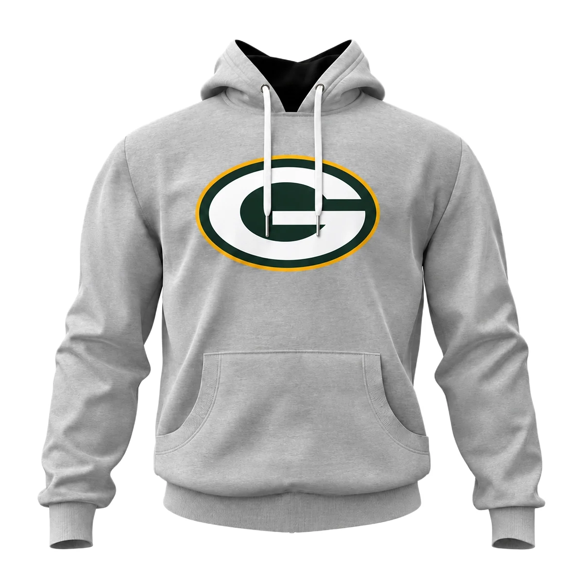 Green Bay Packers Gray Custom Hoodie – alternate view 4