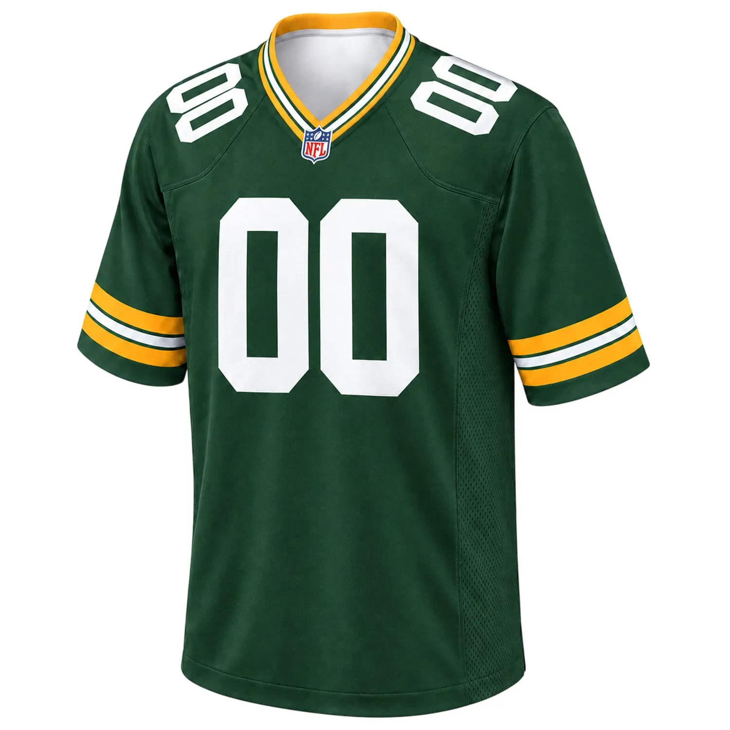 Green Bay Packers Green Custom Jersey – front view