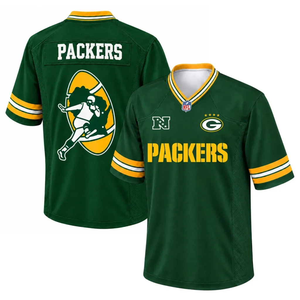 Green Bay Packers Green Custom Jersey – Stadium Ready Fan Style