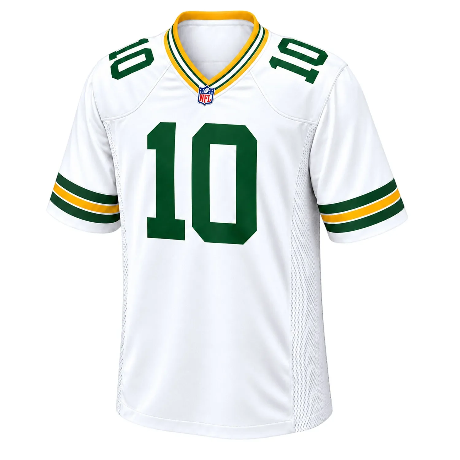 Green Bay Packers Jordan Love White Jersey – front view