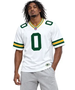 Green Bay Packers Matthew Golden White Jersey – model view