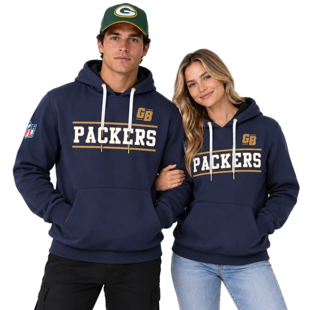 Green Bay Packers Navy Hoodie – Everyday Fan Hoodie