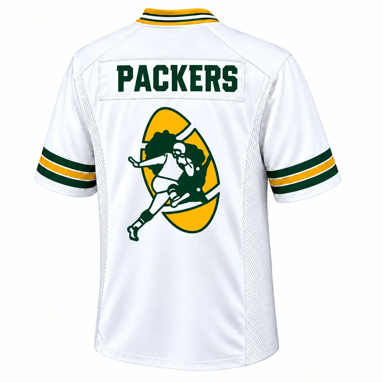 Green Bay Packers White Jersey – back view