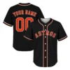 Houston Astros Black Custom Jersey