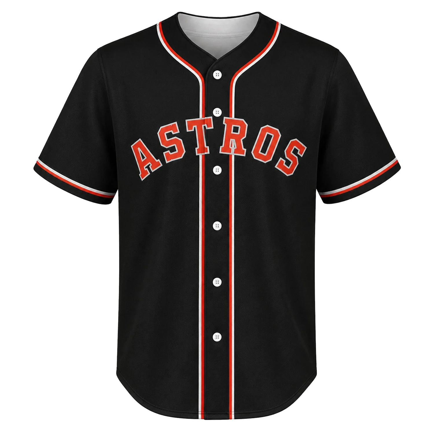 Houston Astros Black Custom Jersey – front view