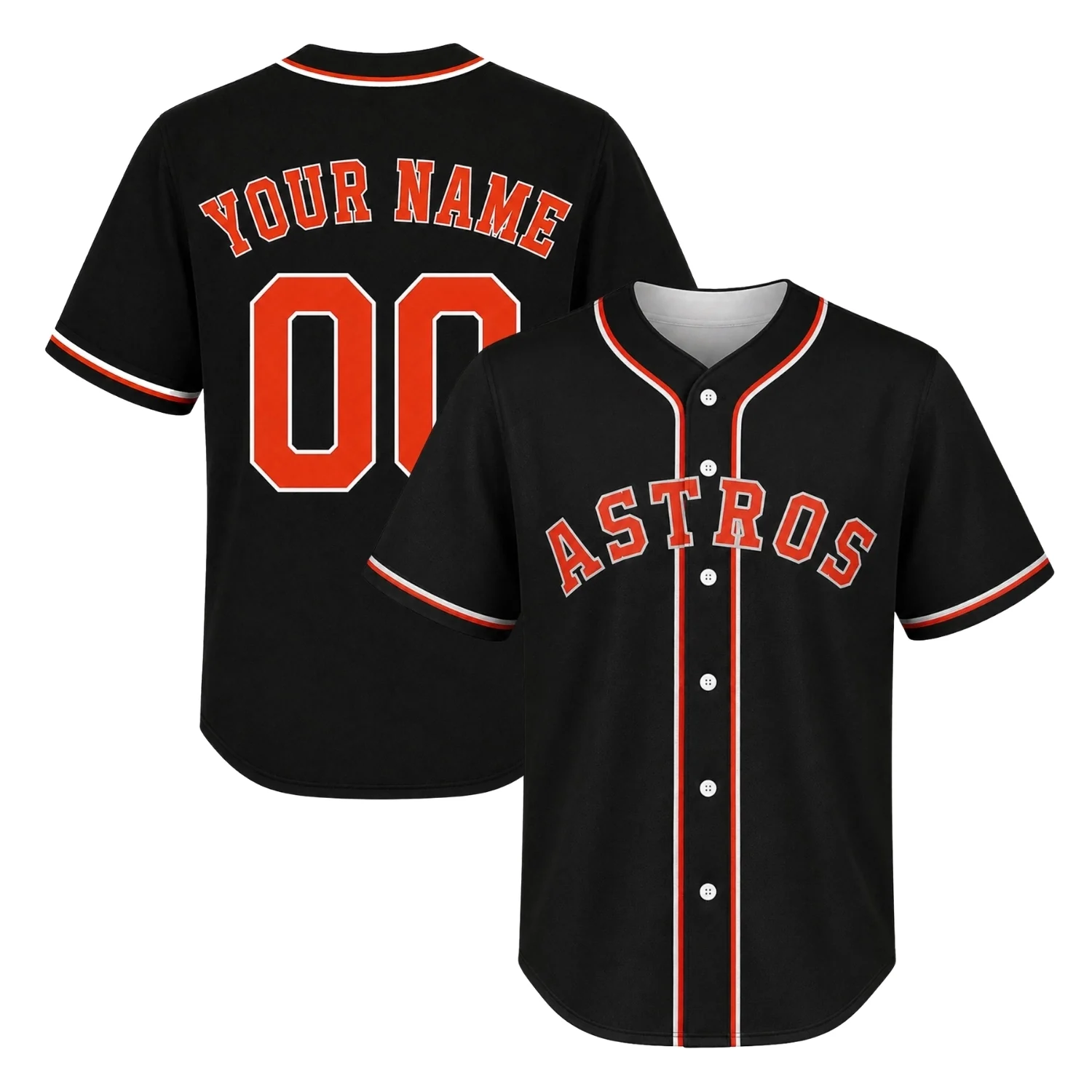 Houston Astros Black Custom Jersey