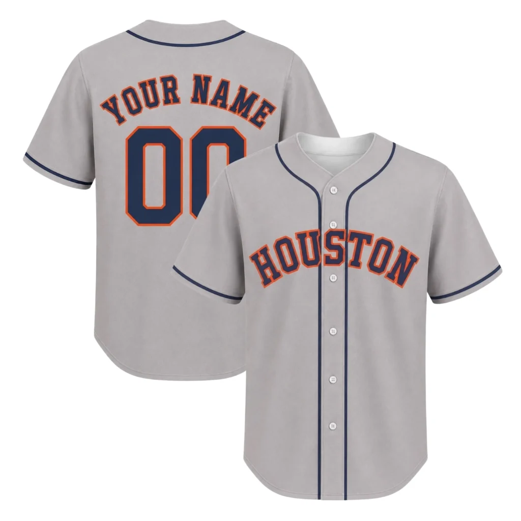 Houston Astros Gray Custom Jersey – Stadium Ready Fan Style