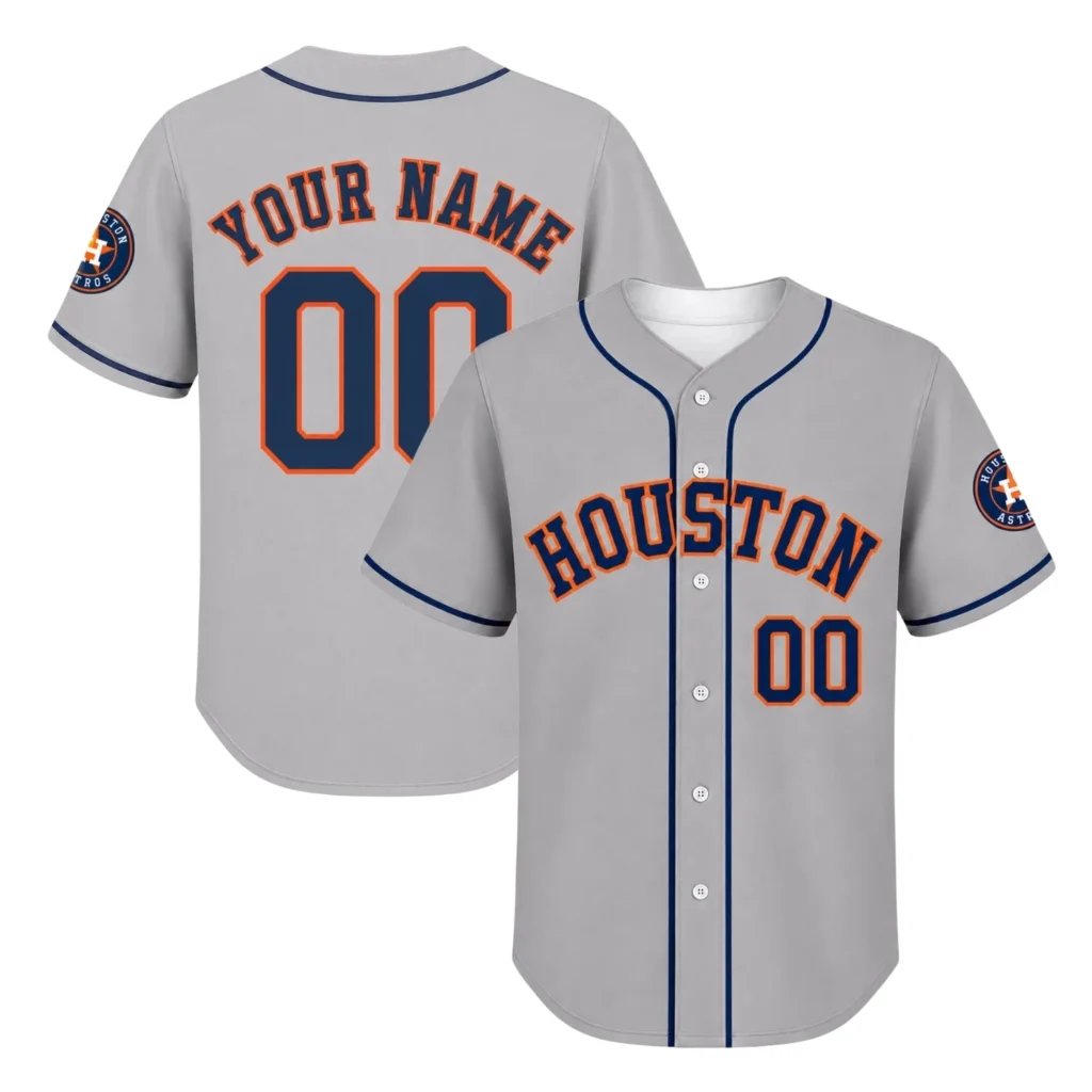 Houston Astros Gray Road Jersey – Personalized Fan Edition