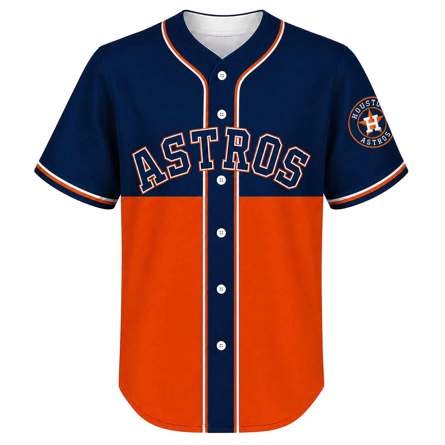 Houston Astros Navy Custom Jersey – front view