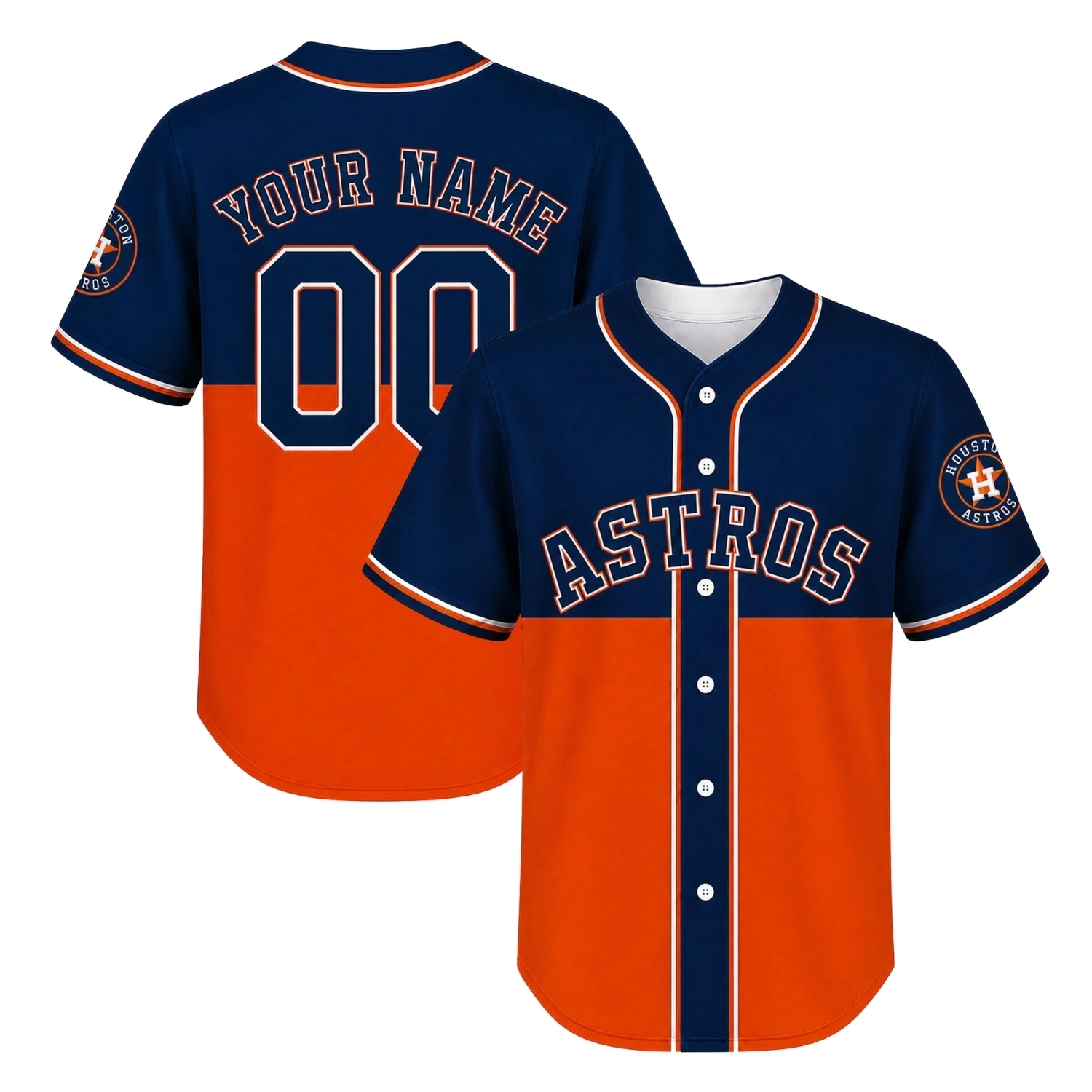Houston Astros Navy Custom Jersey