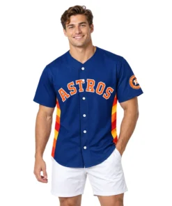 Houston Astros Navy Jersey – model view