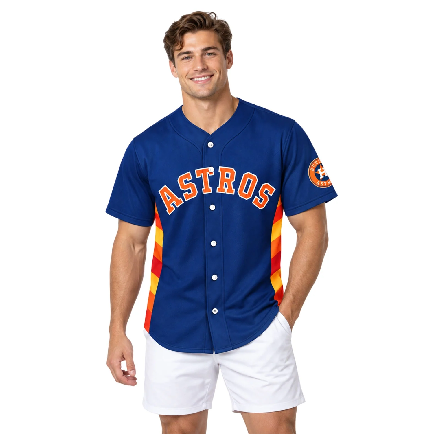 Houston Astros Navy Jersey – model view