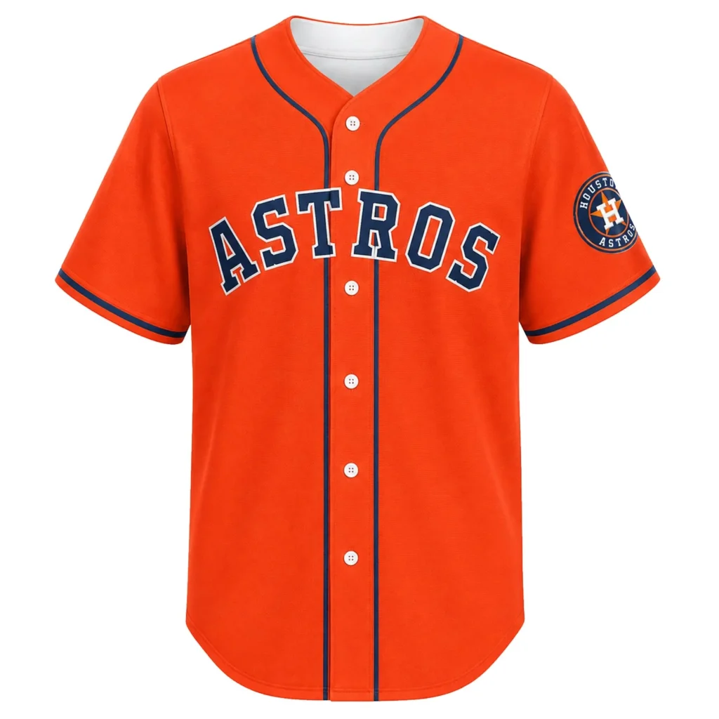 Houston Astros Orange Custom Jersey – Custom Name & Number Edition