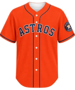 Houston Astros Orange Custom Jersey – front view