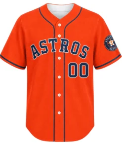 Houston Astros Orange Custom Jersey – front view