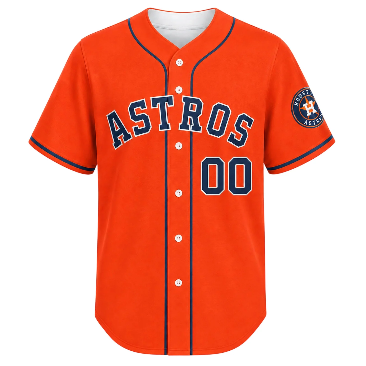 Houston Astros Orange Custom Jersey – front view