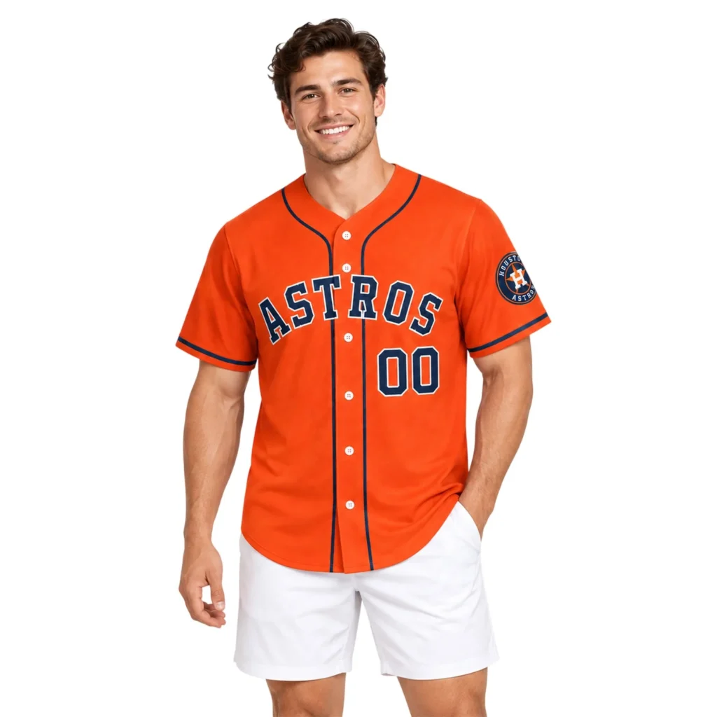 Houston Astros Orange Custom Jersey – Season Pride Edition