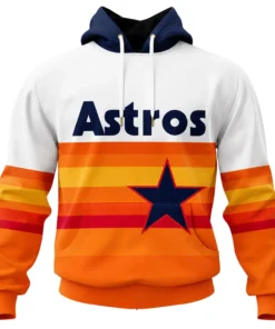 Houston Astros Retro Custom Hoodie – front view