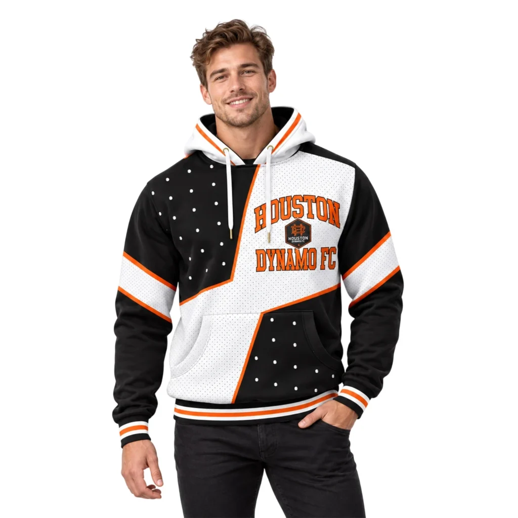 Houston Dynamo FC White Hoodie – Cozy Fan Hoodie