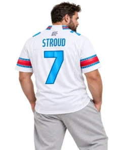 Houston Texans C.J. Stroud Jersey – model back view