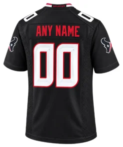 Houston Texans Navy Custom Jersey – back view