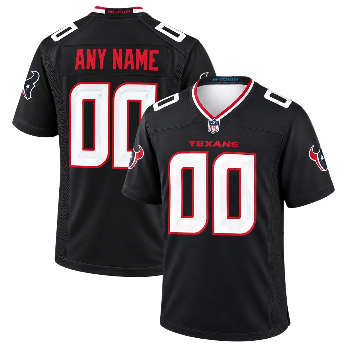 Houston Texans Navy Custom Jersey