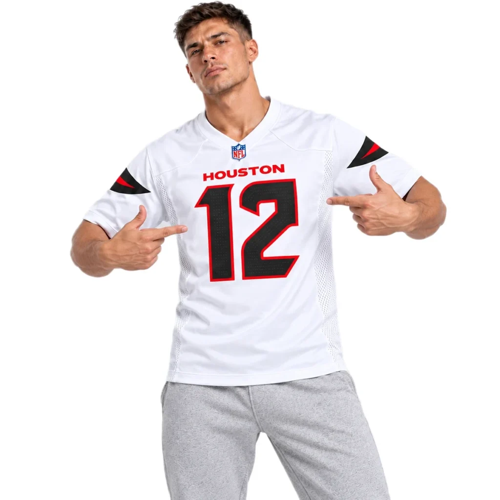 Houston Texans Nico Collins White Jersey – Custom Name & Number Edition