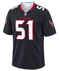 Houston Texans Will Anderson Jr. Navy Jersey – front view