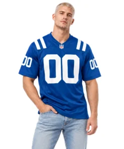 Indianapolis Colts Home Custom Jersey – model front view
