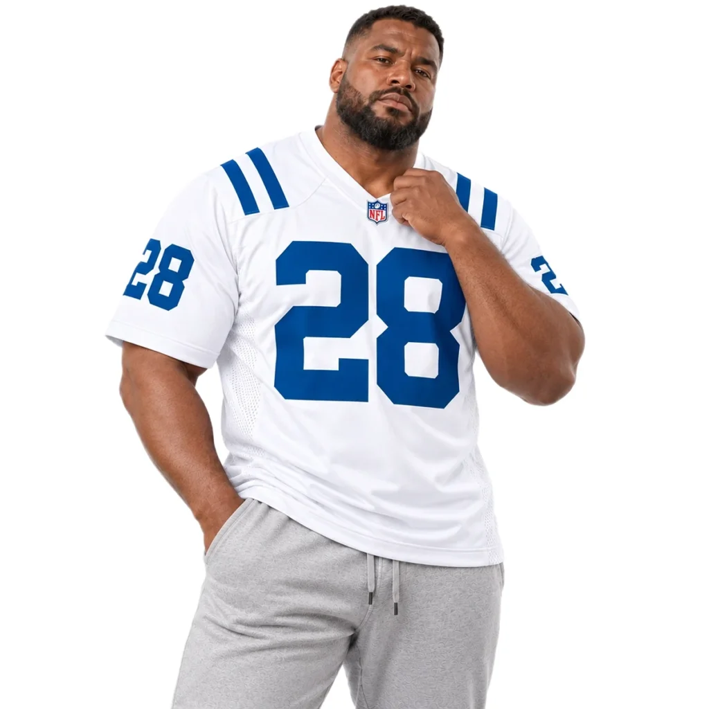 Indianapolis Colts Jonathan Taylor White Jersey – Stadium Ready Fan Style